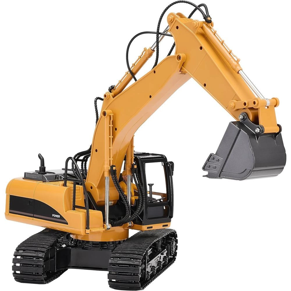 Escavatore Telecomandato 15 Canali Pala Metallo Scala 1:14 Luci Suoni Costruzione Bambini RC