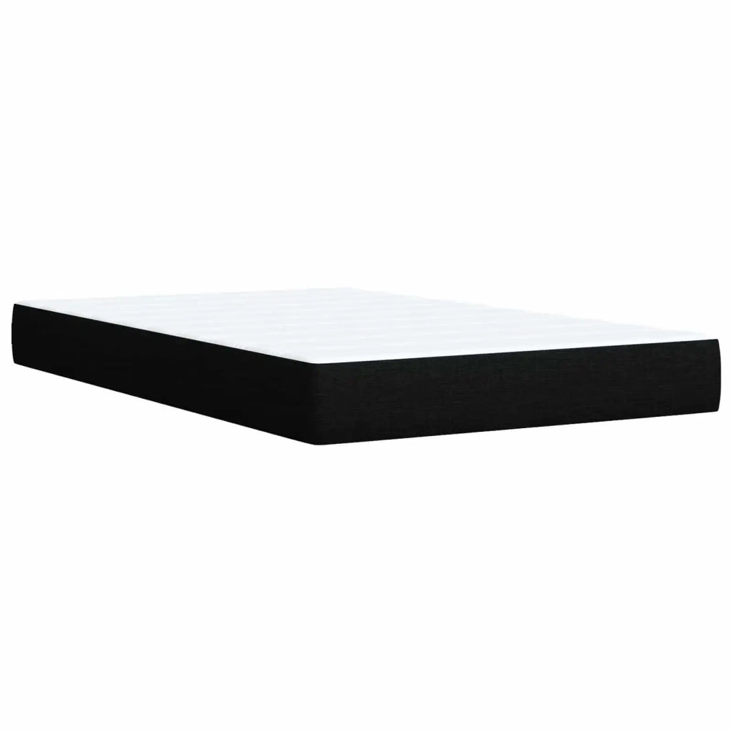 Letto box spring con materasso Nero 120 x 200 cm Tessuto 3451180