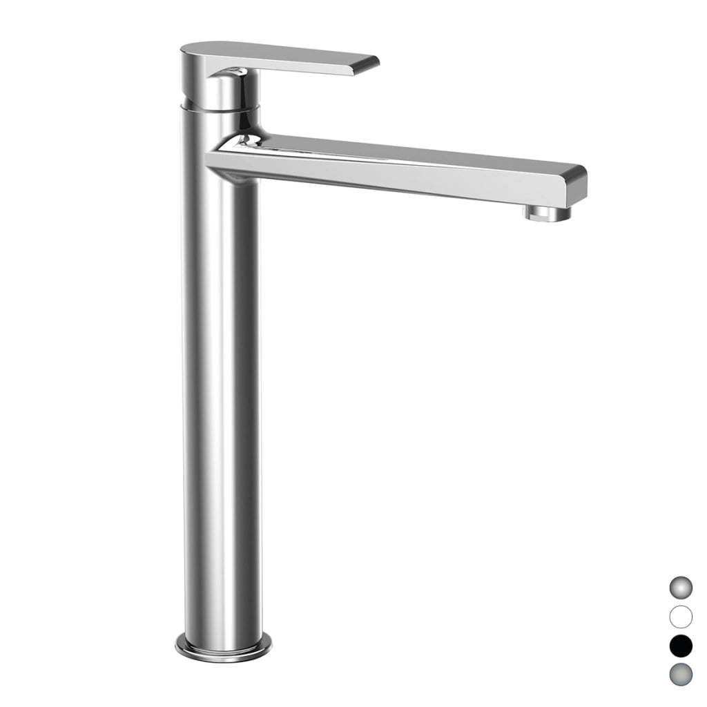 MISCELATORE MONOCOMANDO LAVABO ALTO LINEA ARTIC- Nichel Spazzolato- MARIA- pezzi 1