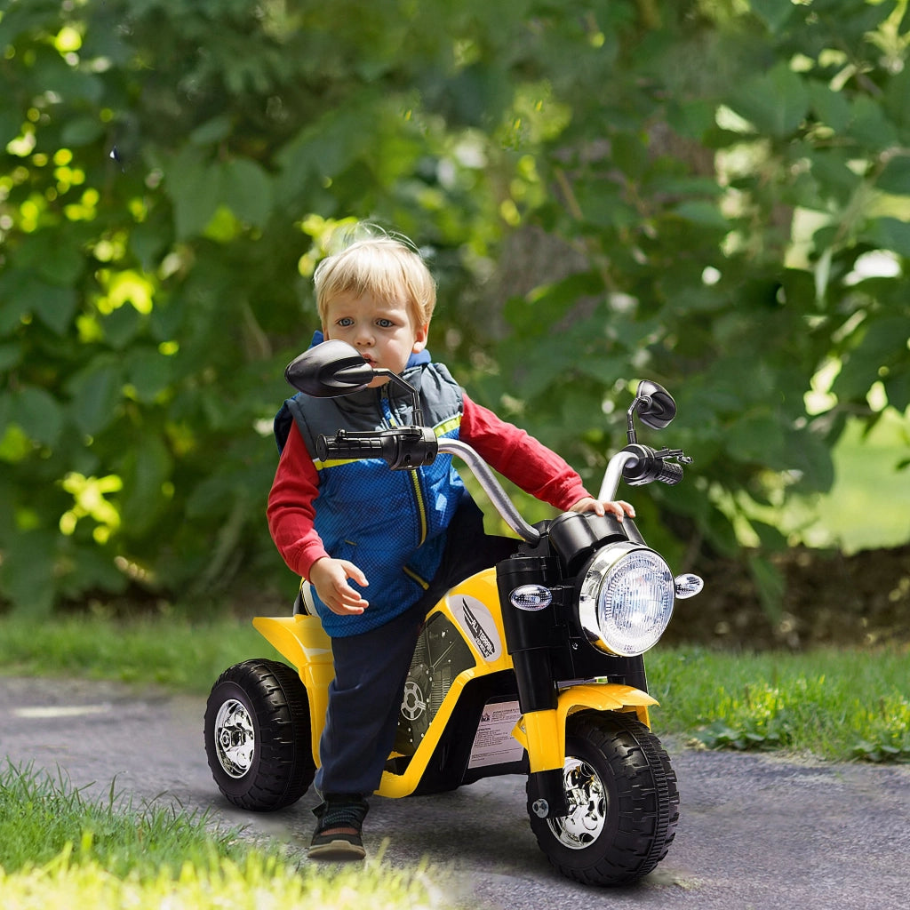Moto Elettrica per Bambini ¨C zephmum ¨C Gialla 72x57x56
