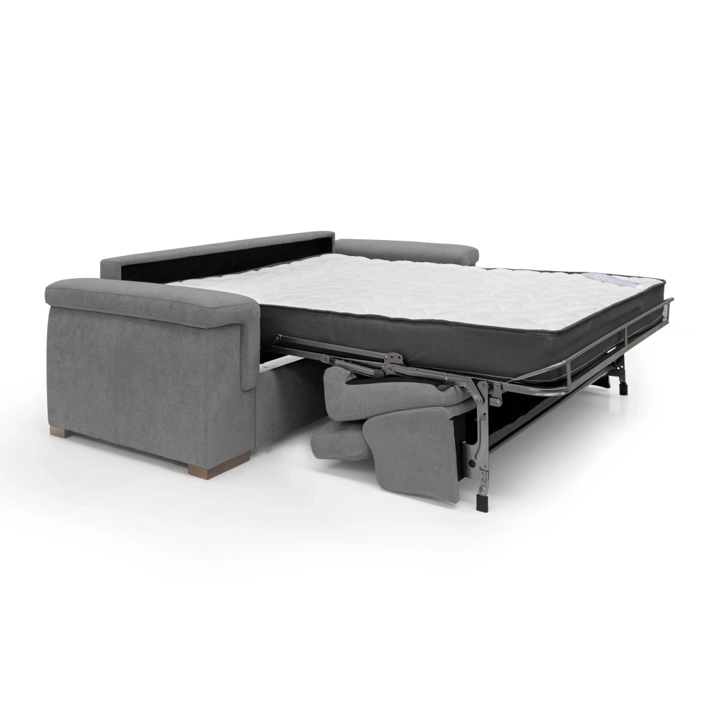 Giunone Divano letto mat. H18 200 cm (mat. 120x197 cm) grigio