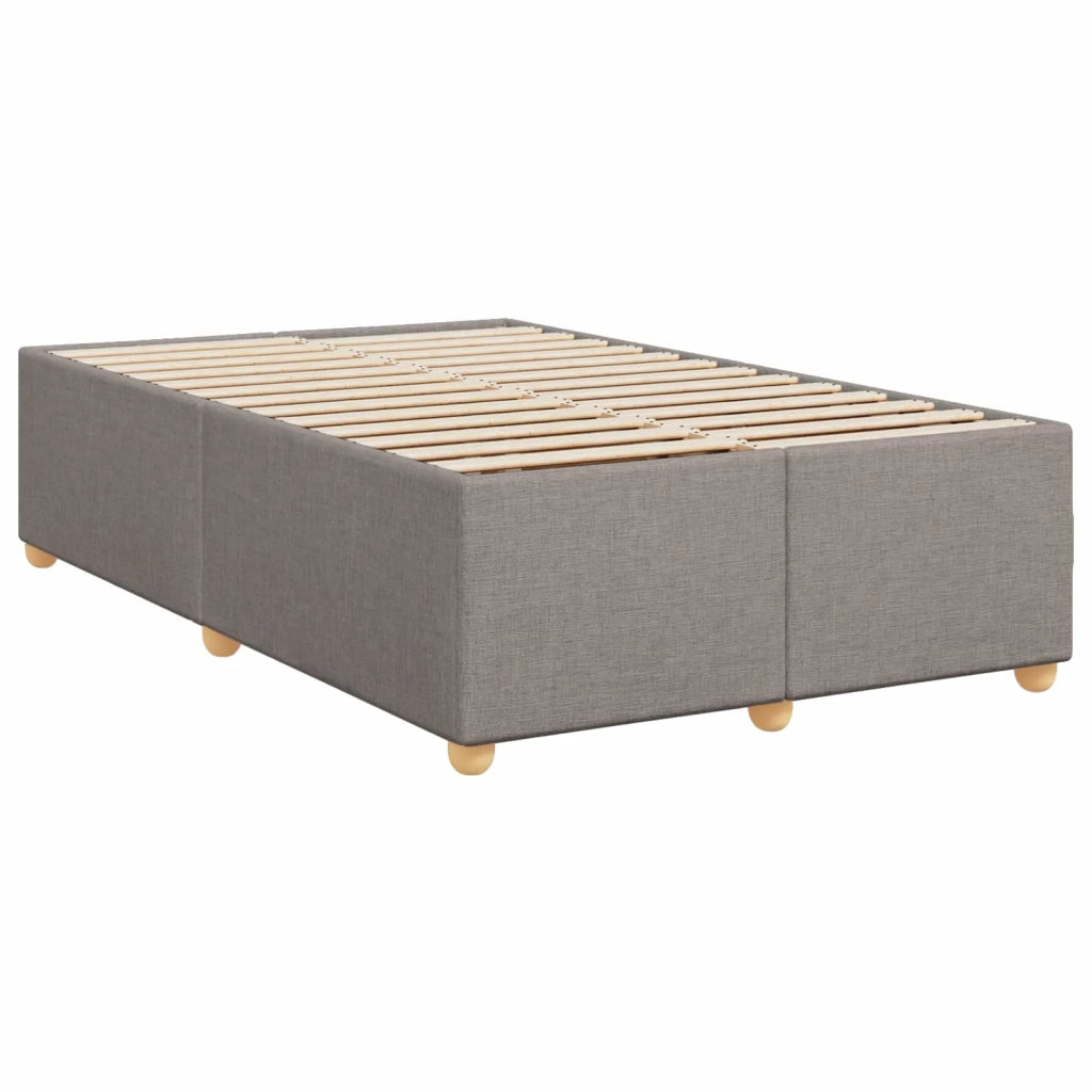 Letto box spring con materasso Tortora 120 x 190 cm Tessuto 3452370