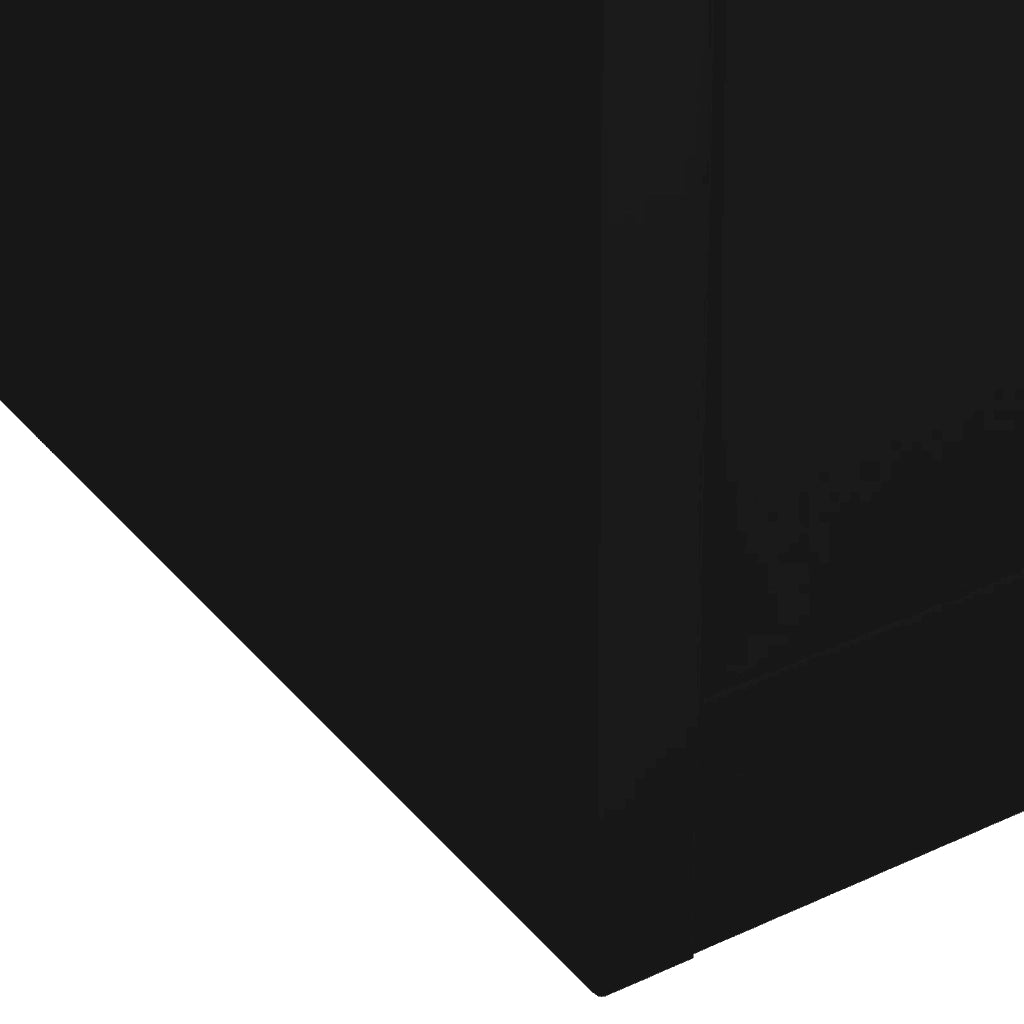 Armadio da ufficio in acciaio nero 90 x 40 x 102 cm con ripiano regolabile e pratici cassetti in stile contemporaneo 02_0046905