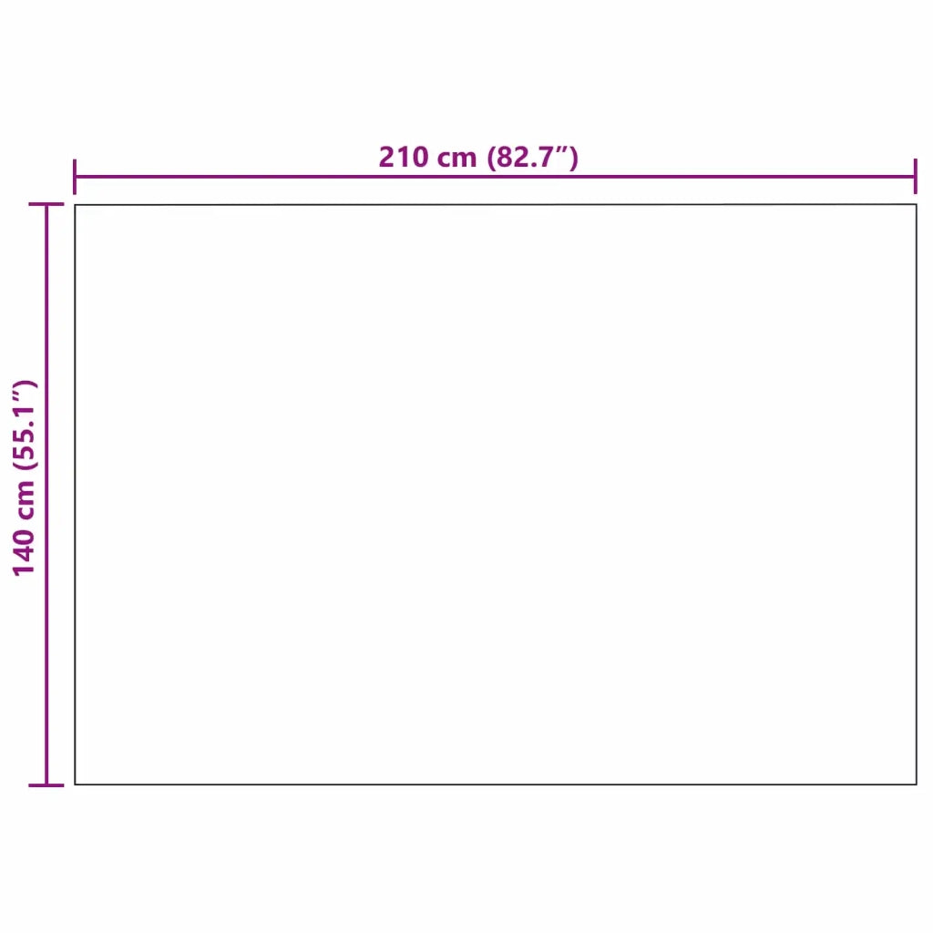 Coperta Crema 210 x 140 cm Panno 42017125