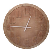 Orologio in legno marrone cm Ø74x3