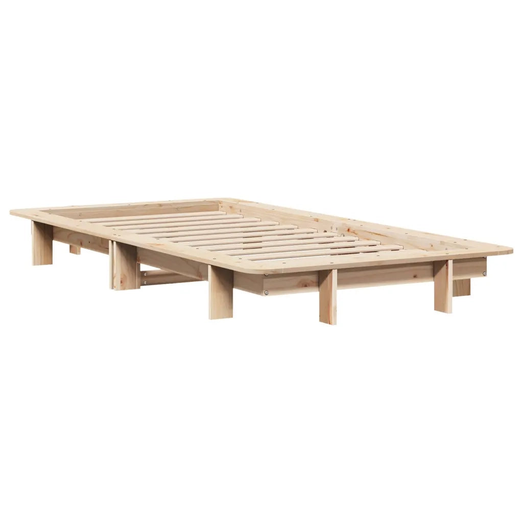 Letto senza Materasso-Struttura Letto 90x200 cm in Legno Massello di Pino 192810