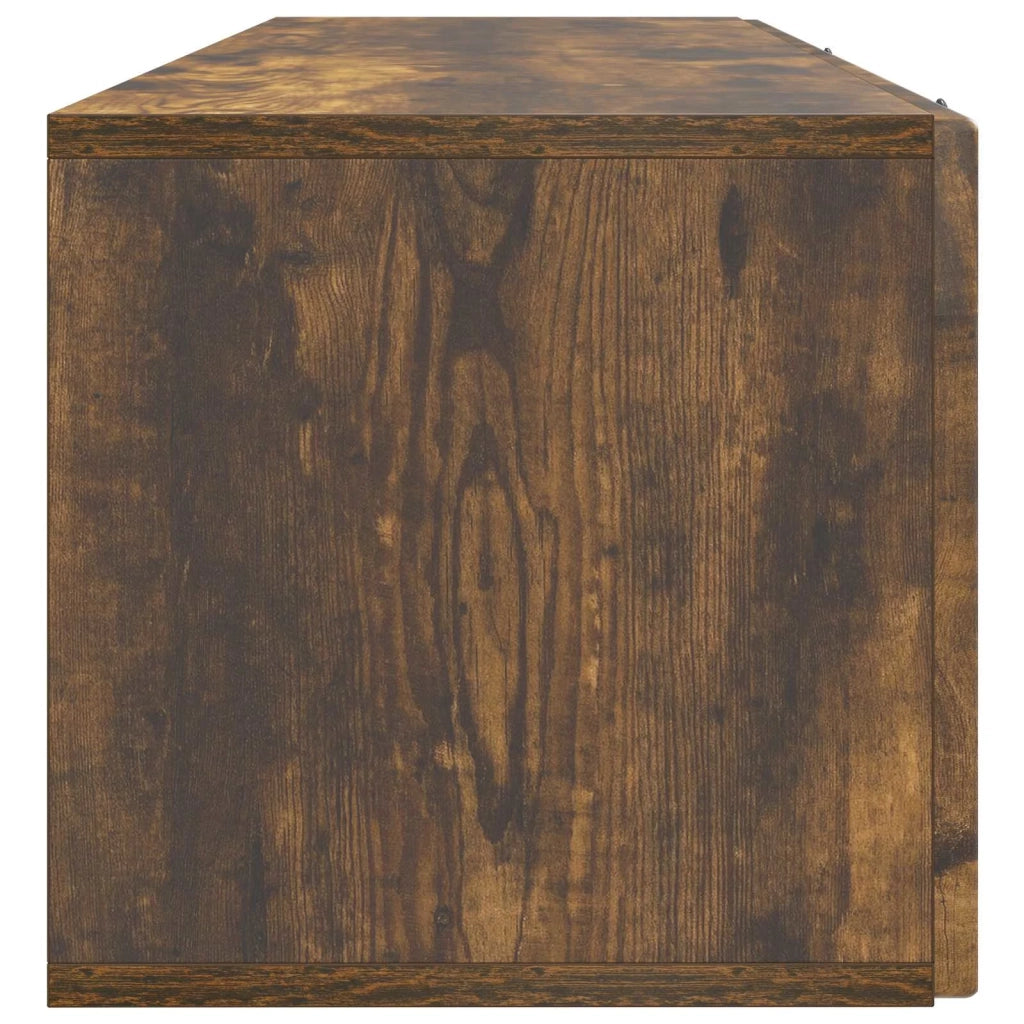 Mobile Porta TV da Muro-Credenza per TV sospesa Rovere Fumo 98 x 31 x 30 cm 630701