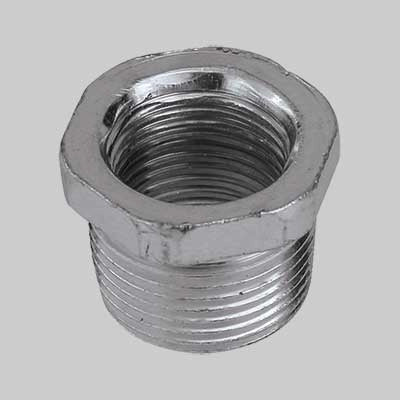 RIDUZIONE CON VITE MASCHIO/FEMMINA ACCIAIO  3/8 x 1/4     MADE IN ITALY