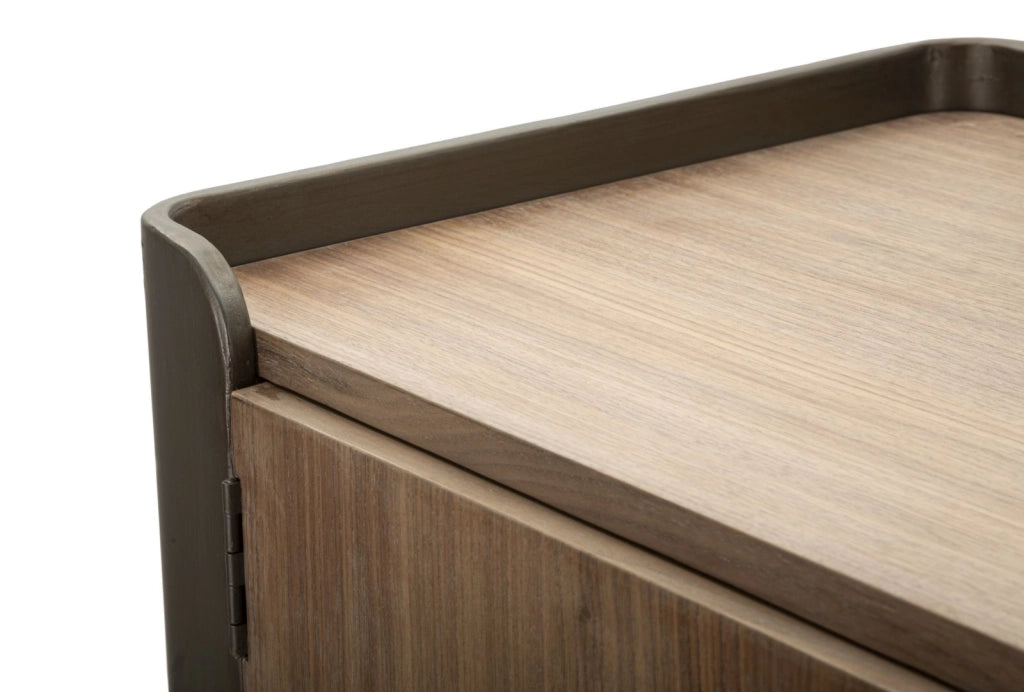 Mobiletto Toronto 100x42x110 cm in Abete e Ferro