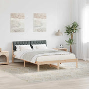Struttura del Letto marrone e grigio scuro 150 x 200 cm 878600