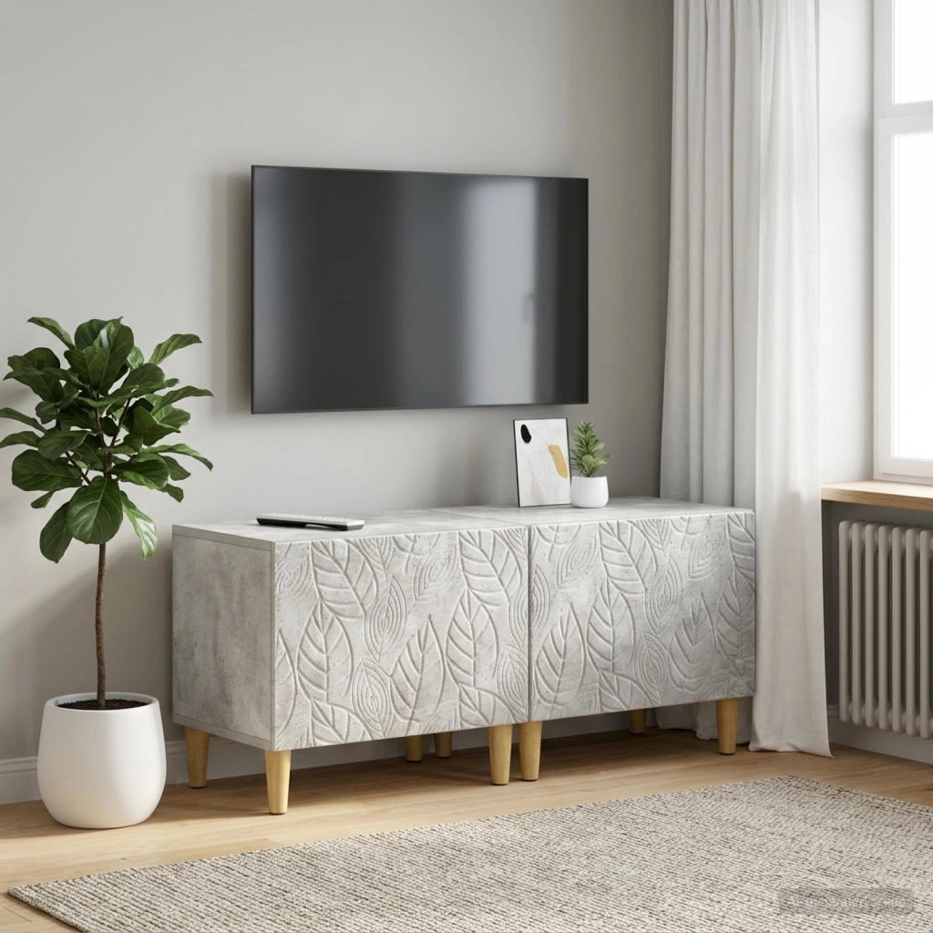 Mobile TV Grigio Cemento Legno ingegnerizzato 897118