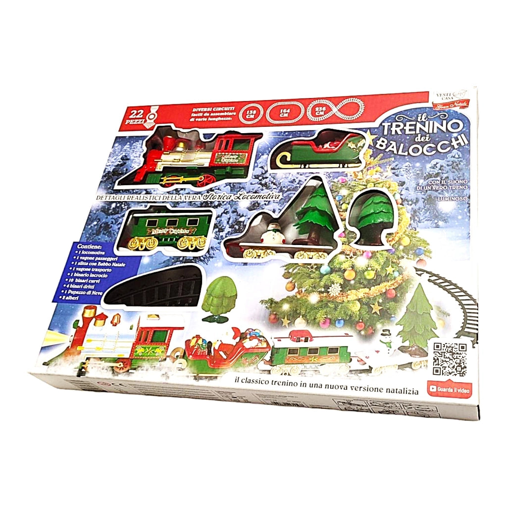 TRENO NATALE PISTA 22PZ SUONI E LUCI