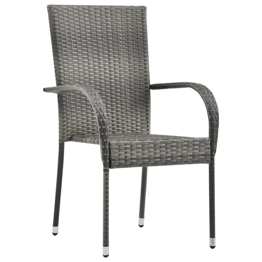 Set Mobili da Pranzo per Giardino 5 pz Grigio 3068751