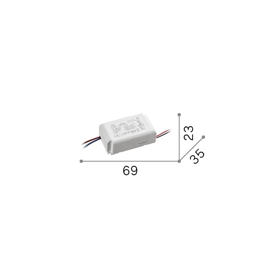 Alimentatore Mapa 30W Bianco Metallo IP20 - Ideal Lux