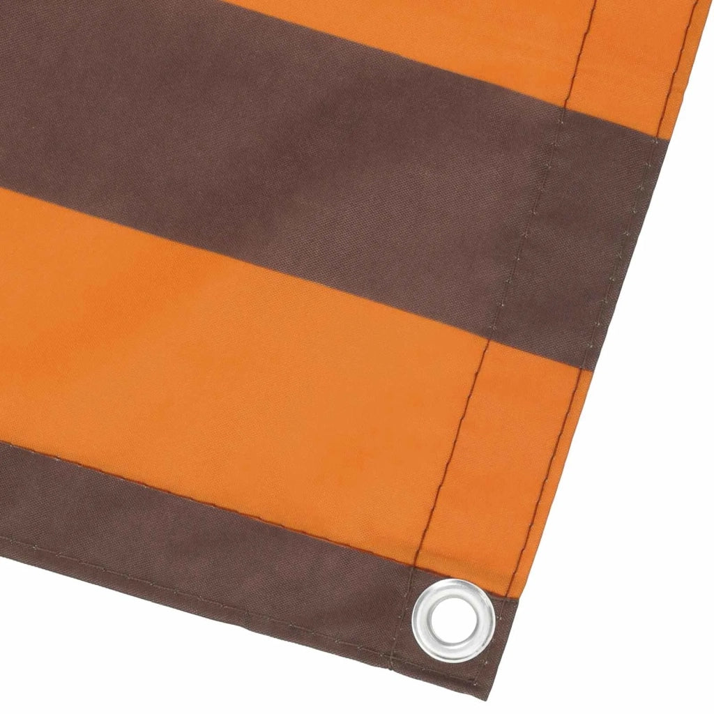 Schermo da balcone | Paravento da Balcone Arancione e Marrone 110 x 800 cm