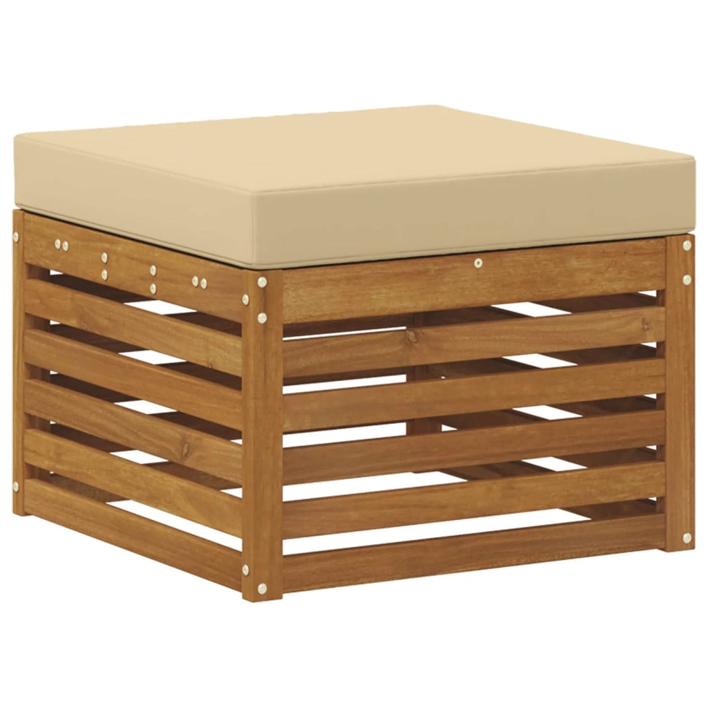 Set di divani da esterno 4 pz Naturale e Beige 3374628