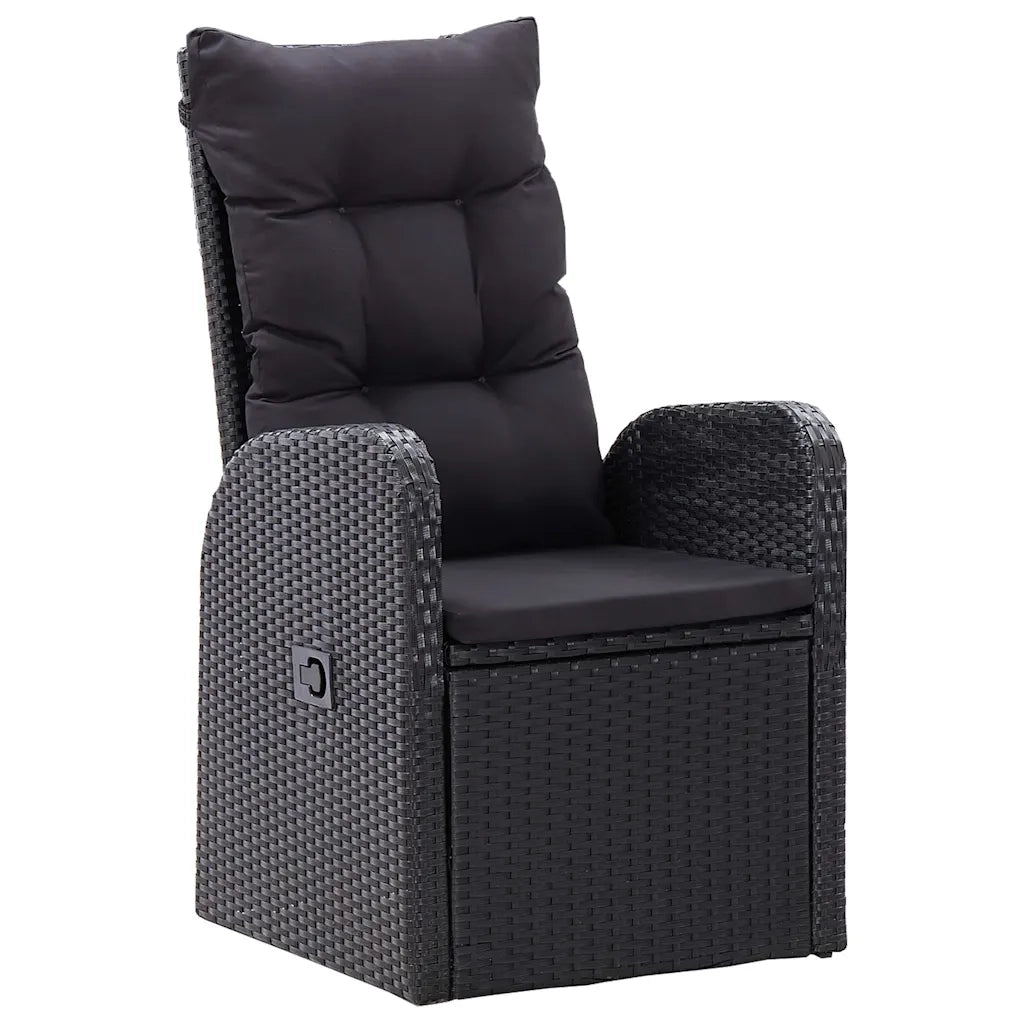 Set da Pranzo da Giardino 7 pz Nero 3067907