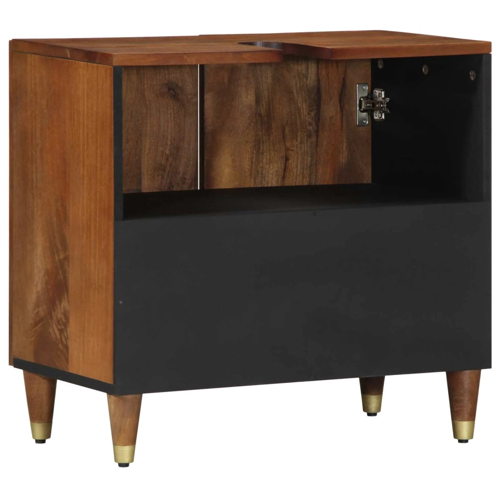 Mobile da Bagno | Armadio sottolavello con porta Marrone miele 62 x 33 x 58 cm