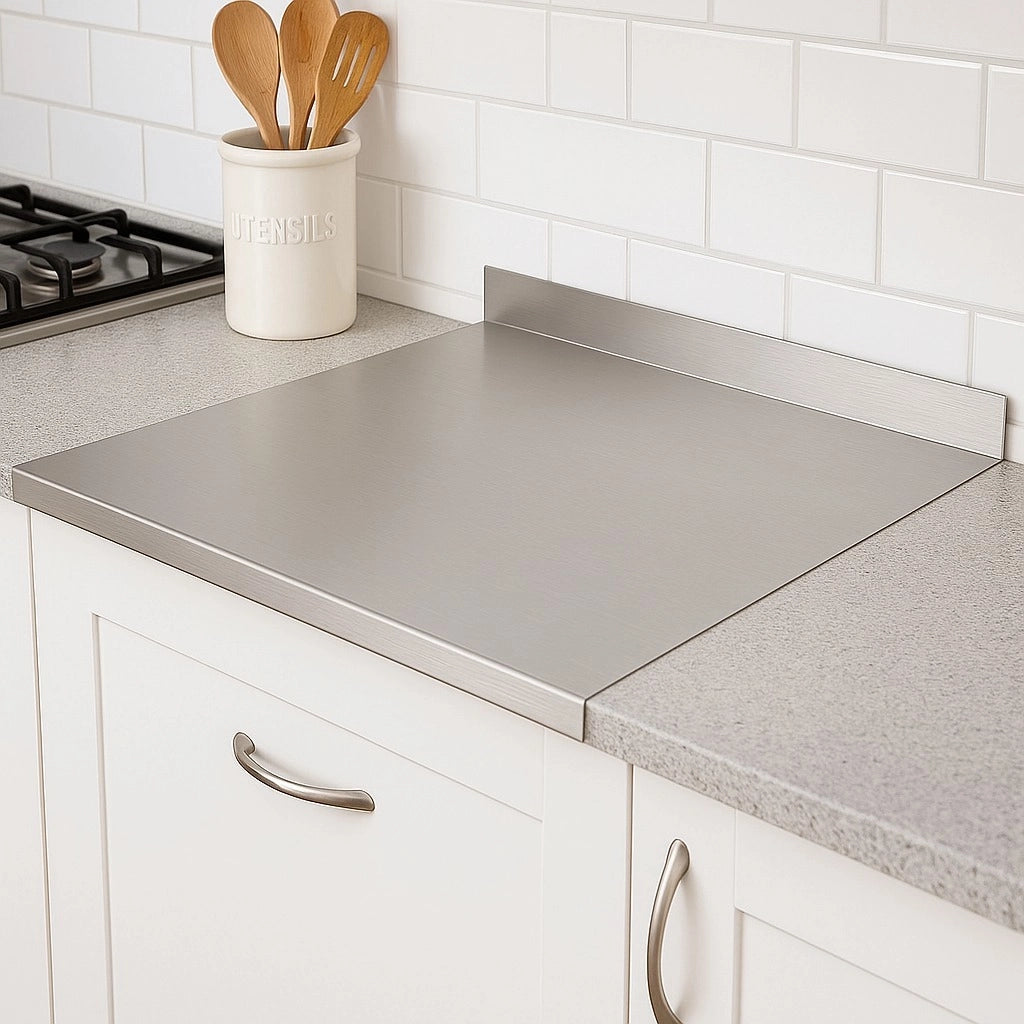 ZoiMania - Spianatoia in Acciaio Inox - Cucina - Profondità 60 Dimensione Spianatoia: L 120 x P 60 x 7cm x 3cm