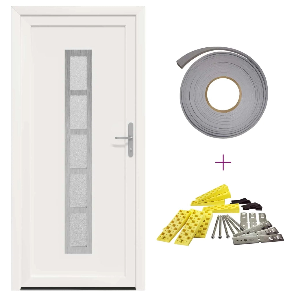 Porta Frontale Bianco 108 x 208 cm PVC 3445718