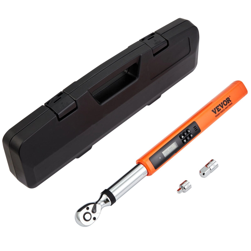 Chiave Dinamometrica Digitale 5-50 Nm 3/8 Pollici in Acciaio al Cromo Vanadio Schermo LED per Officina Auto Moto Precisione ±2%
