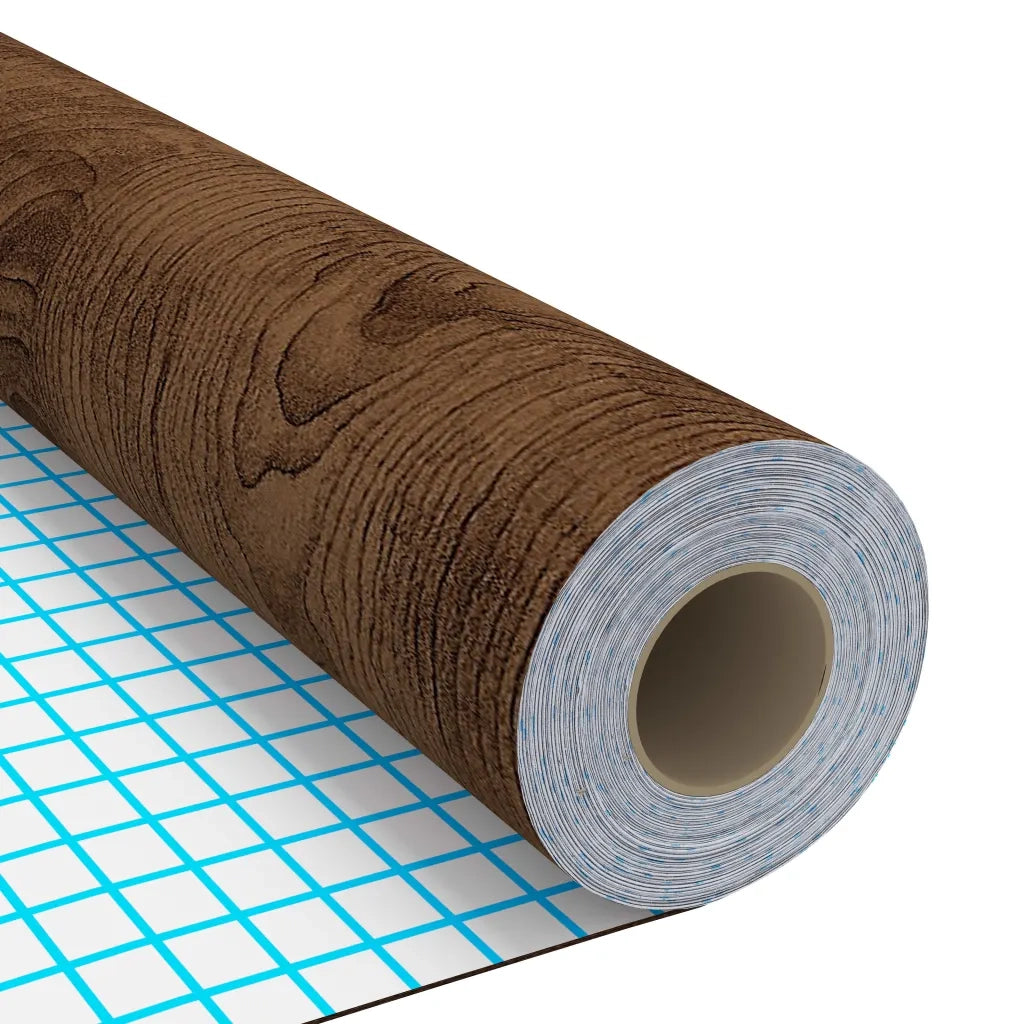 Pellicole Autoadesive Mobili 2 pz Rovere Scuro 500x90 cm PVC CFW6355012