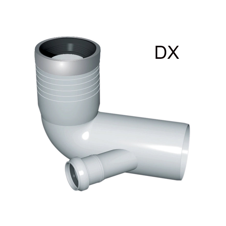 CURVA WC PROLUNGATA 1 ATTACCO CON GUARNIZIONE E TAPPO- D. 90-116-50 SX- NICOL- pezzi 1