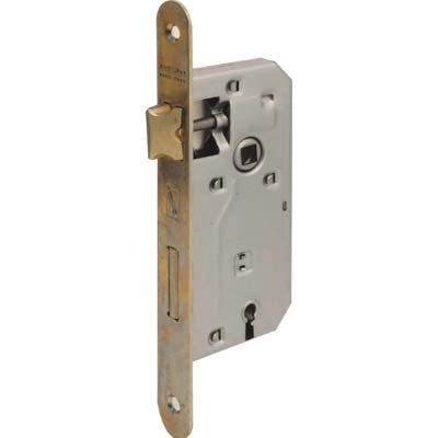 SERRATURA PATENT B.TONDO OTTONATO 042T BONAITI  I.MM 70 F.MM 22 E.MM 45