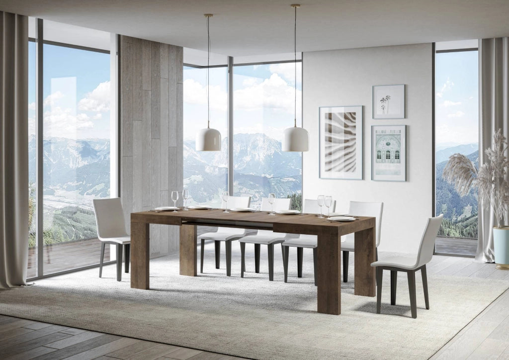 Tavolo Allungabile 130-390x90x77 cm Roxell Noce
