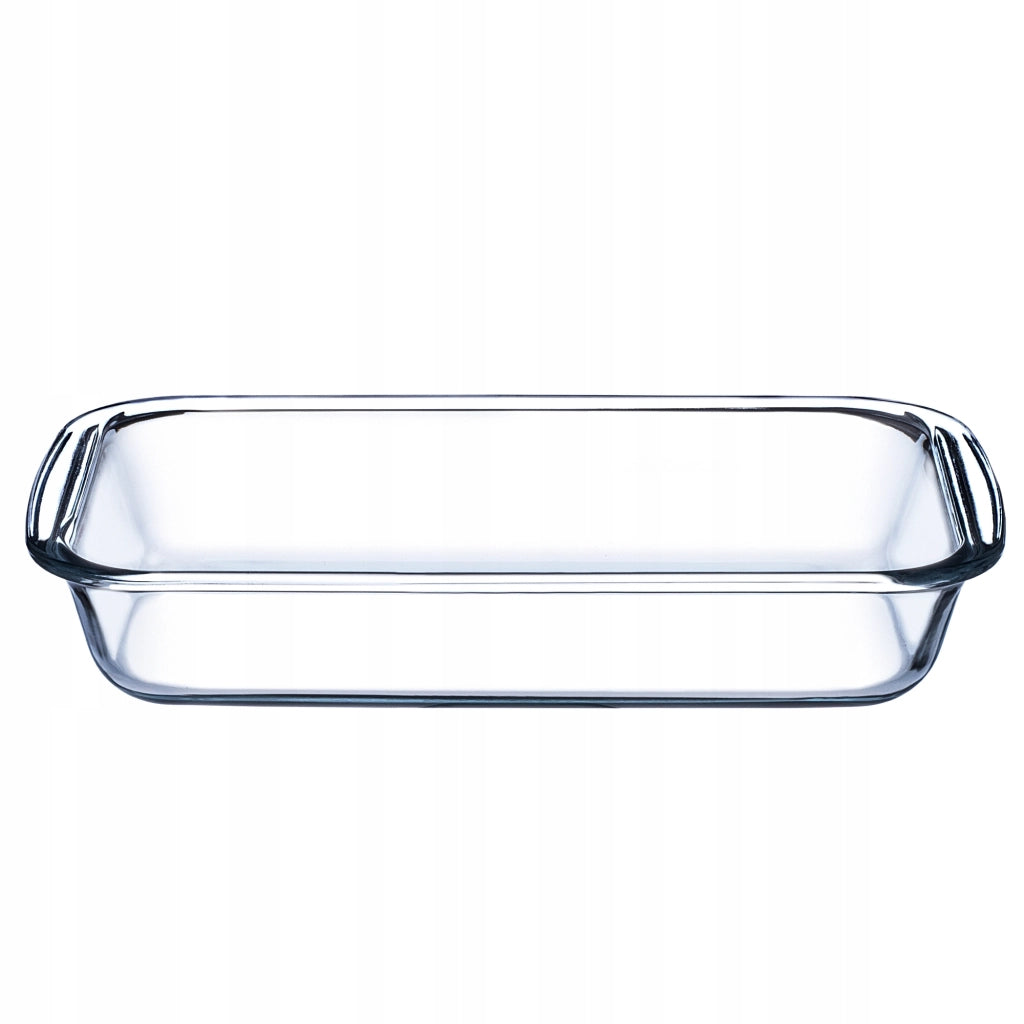 Casseruola rettangolare in vetro KADAX da 1,5 litri, adatta al forno.