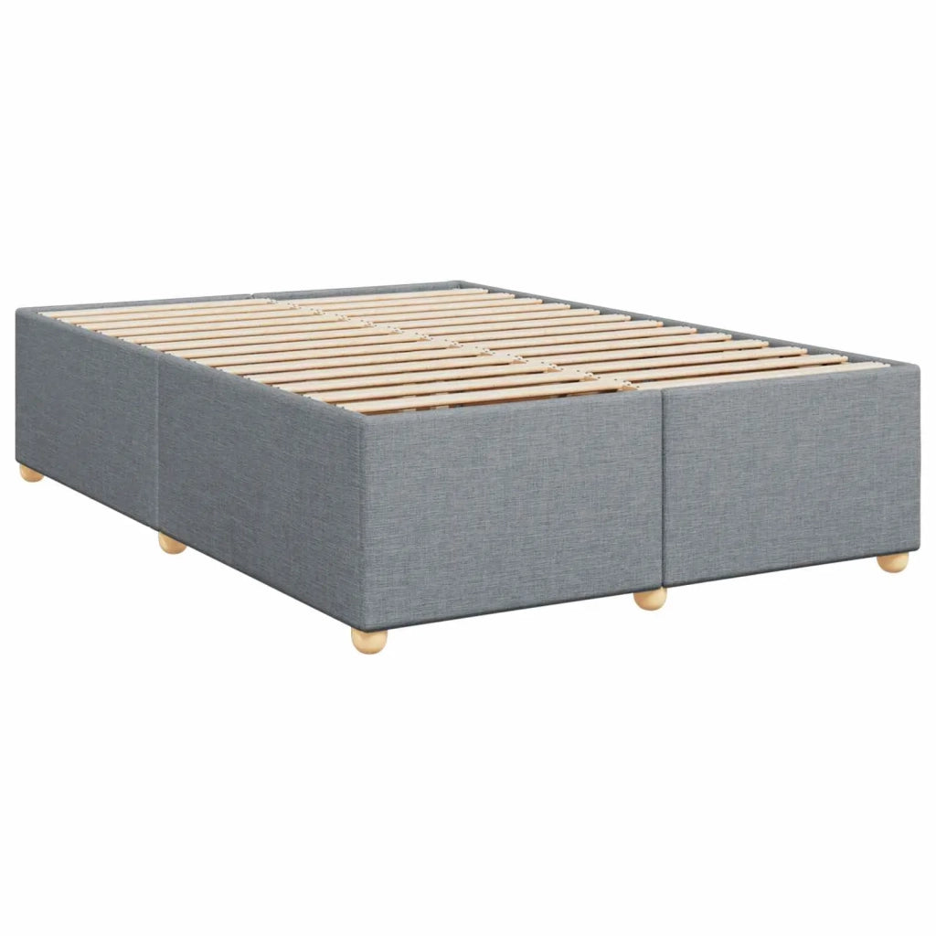 Letto box spring con materasso Grigio Chiaro 140 x 200 cm 3455371