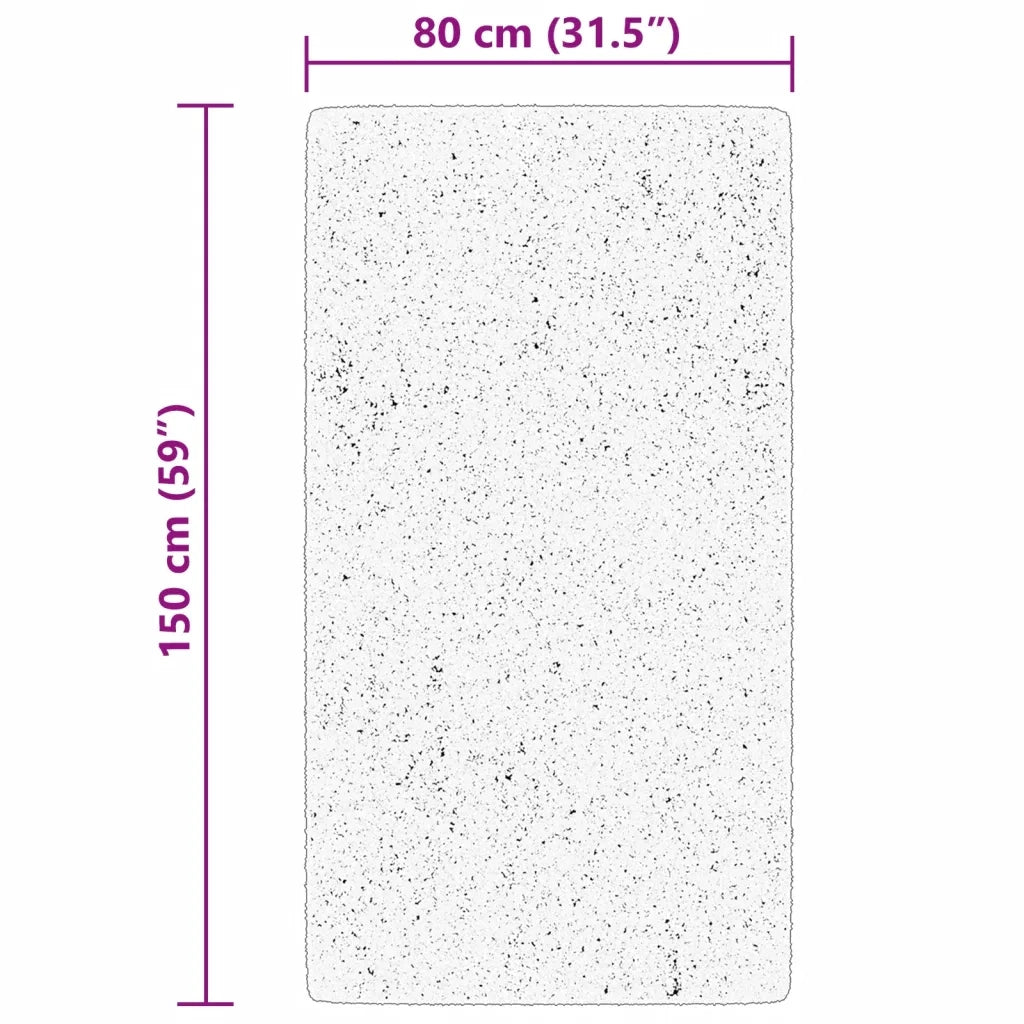 Tappeto del soggiorno | Tappeto a Pelo Corto HUARTE Morbido e Lavabile Beige 80x150 cm