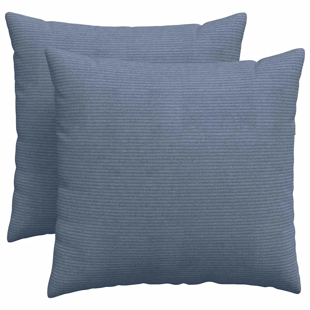 Cuscini da Divano 2 pcs Blu 50 x 50 cm Tessuto in Cords 42013992