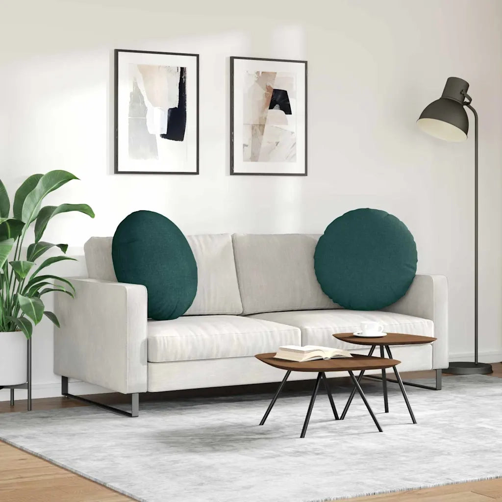 Cuscini per Seduta 2 pz | Cuscini per sedie Verde Scuro ?60 x 21 cm Tessuto
