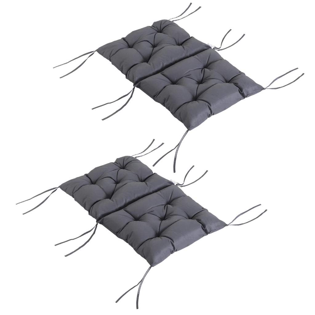 Sedia da pranzo con cuscino ¨C zephmum ¨C grigio, tessuto, 98x50x8 cm