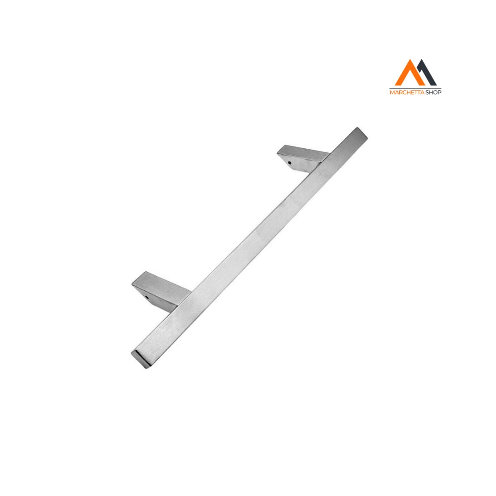 MANIGLIONE QUADRO Q.30 INCLINATO 45° INOX SATINATO L.500 INT