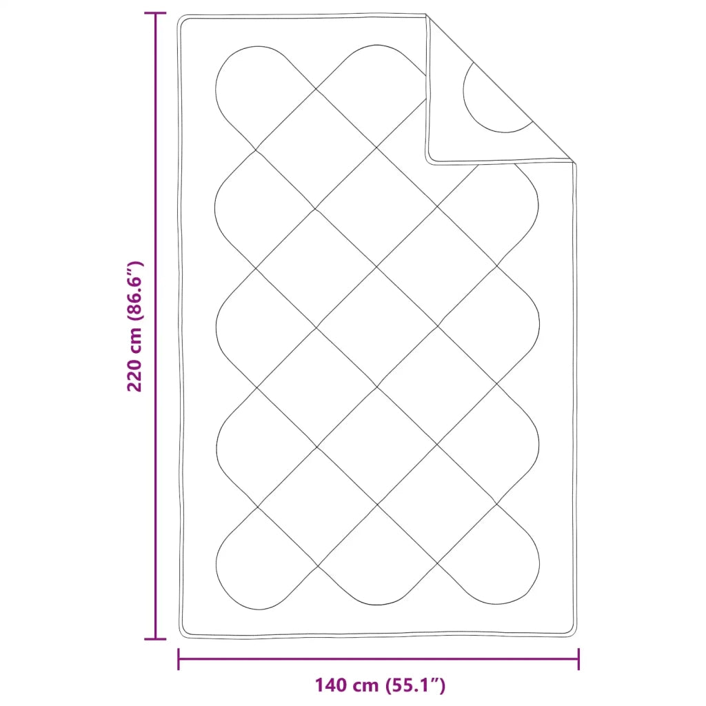 Set di Piumoni con cuscino 2 pcs Bianco Microfibra 3376818