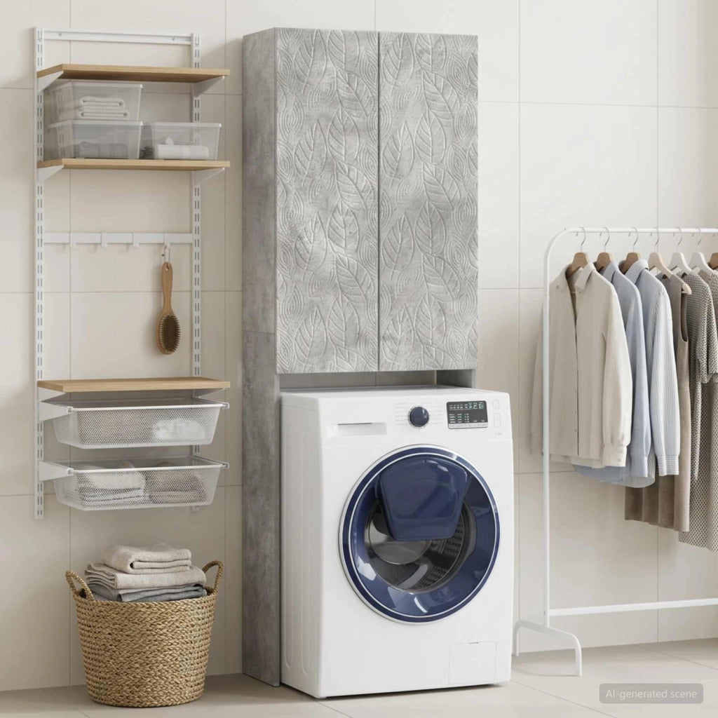 Mobile Bagno DELFT Grigio Cemento 66 x 25,5 x 190 cm 897138