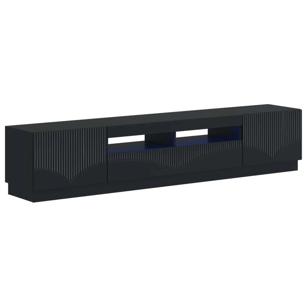 Mobile TV LED HOORN 3 pz Nero Legno ingegnerizzato 3416837