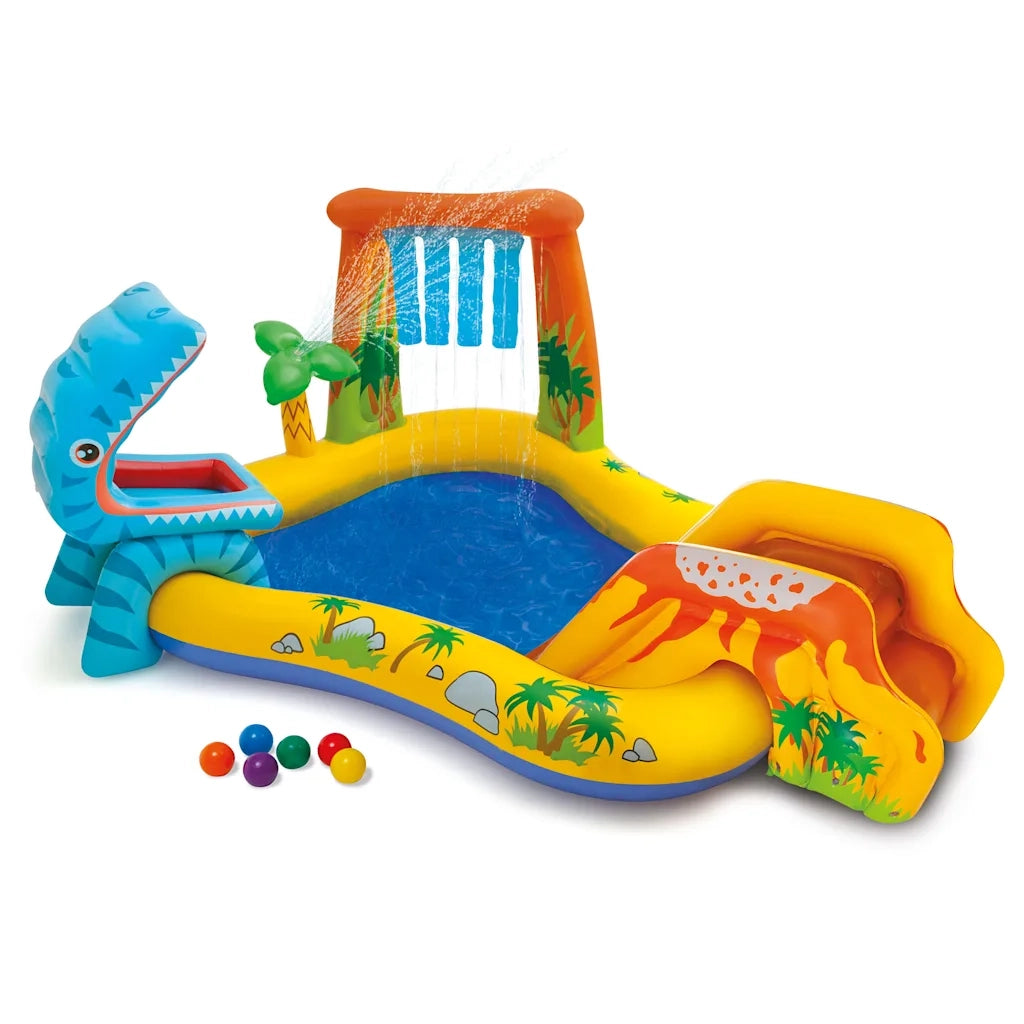 INTEX Piscina Gonfiabile Dinosaur Play Center 249x191x109 cm 57444NP 91525