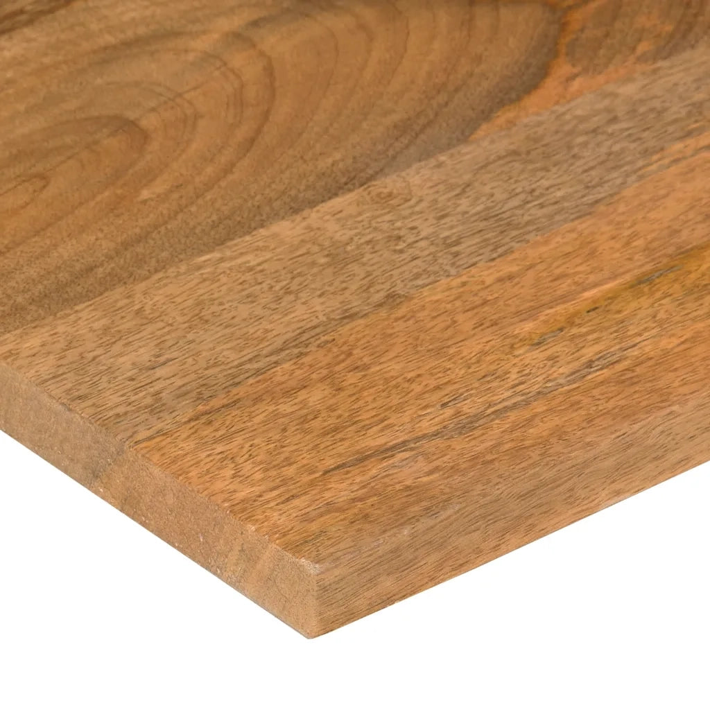 Dessus de bureau avec courbe 100x50x2,5 cm manguier massif brut