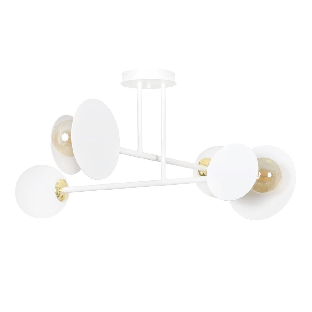 Emibig Minerva plafoniera bianca 4xE27 metallo 80 cm