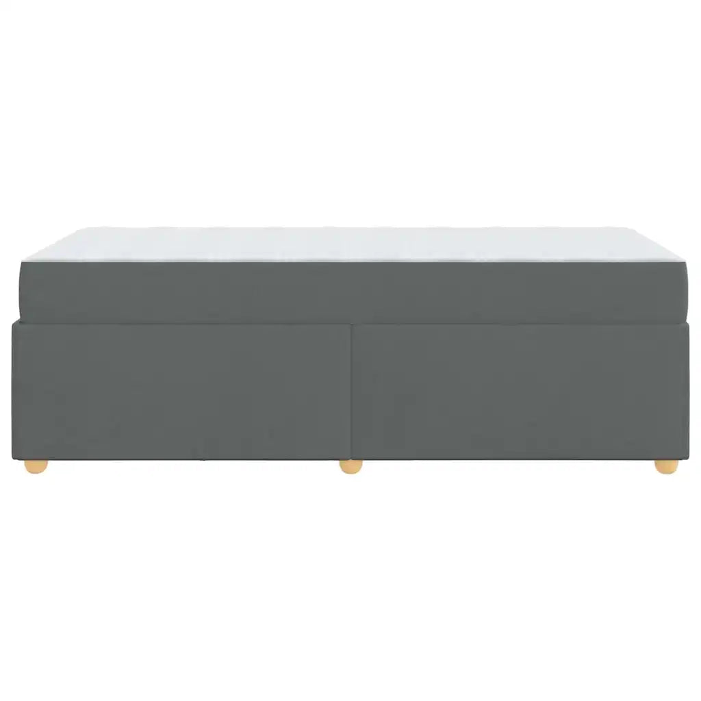Letto singolo | Letto per adulti | Struttura del letto Grigio scuro 90 x 190 cm Tessuto