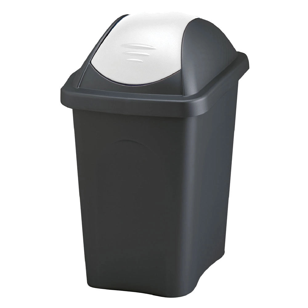 Bidone Immondizia Stefanplast Multipat Nero Bianco 30 Lt 29 X 39 X 50 cm