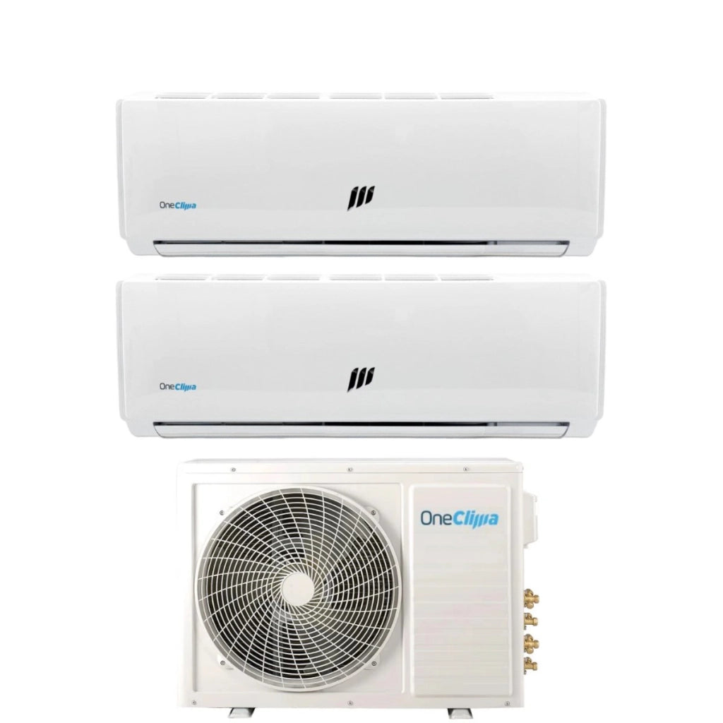 Climatizzatore Condizionatore OneClima Dual Split Inverter serie PRO 12+12 con MLT18x2/Y24 R-32 Wi-Fi Optional 12000+12000