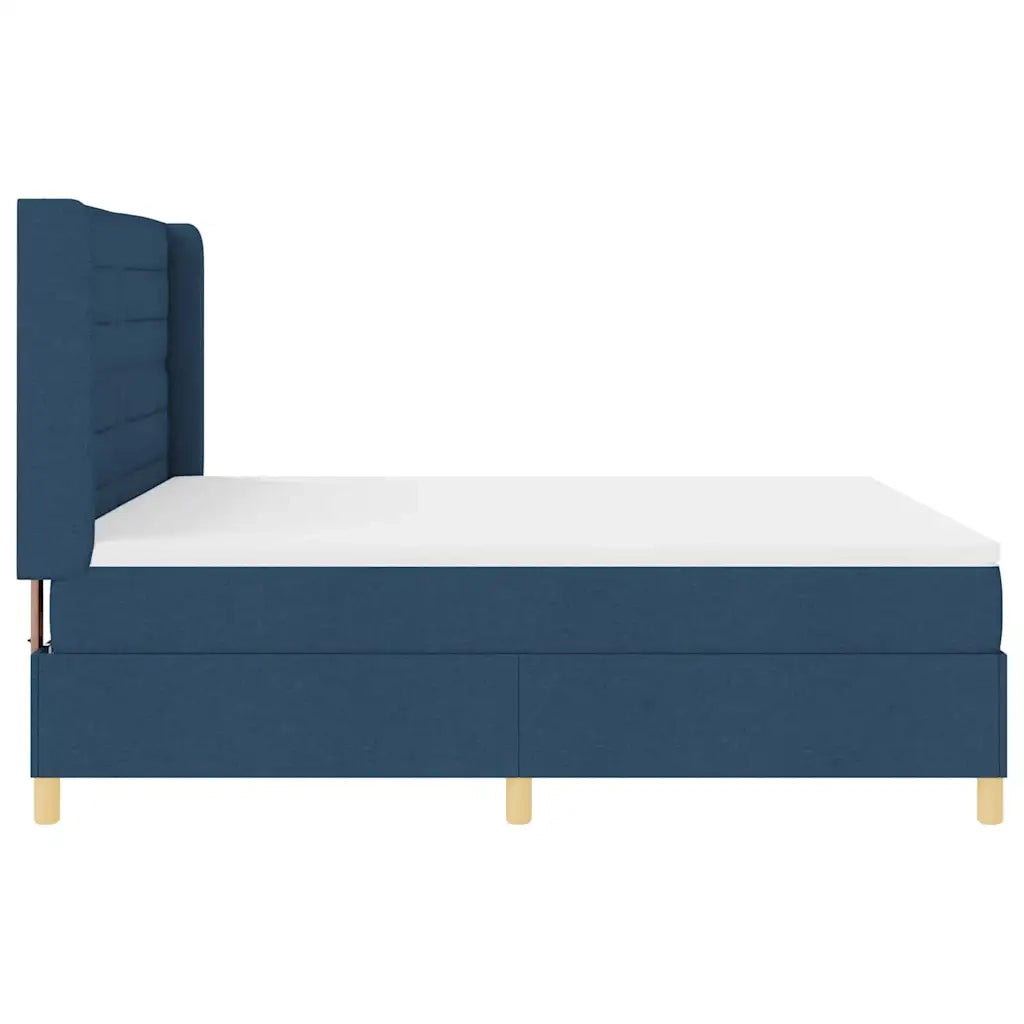 Letto a molle con materasso Blu 180 x 200 cm Tessuto 3341790