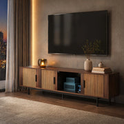 Mobile TV moderno con LED, Bluetooth e app, 200 cm