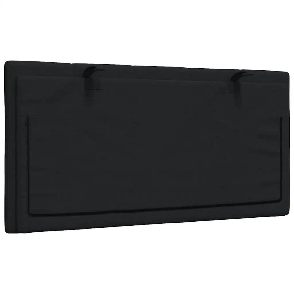 Coussin de tête de lit Hanko noir 100 cm tissu