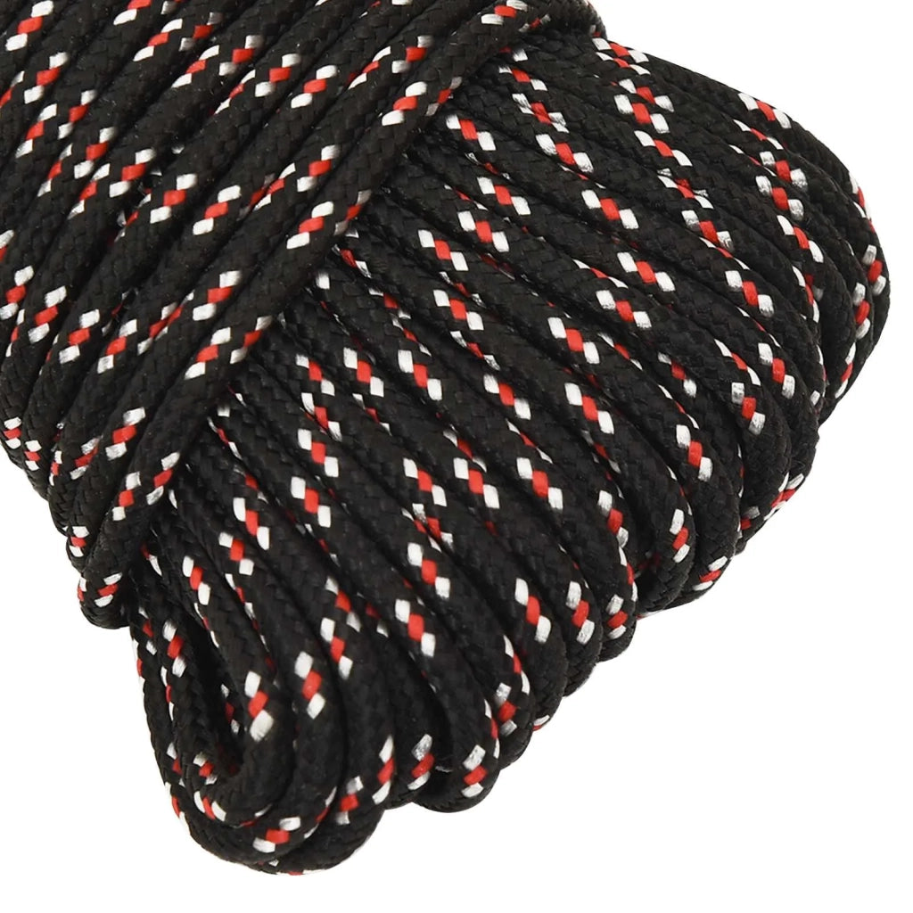 Corda multiuso 3 mm 50 m Nero e Rosso PP 67,5 kg Carico massimo 3473310