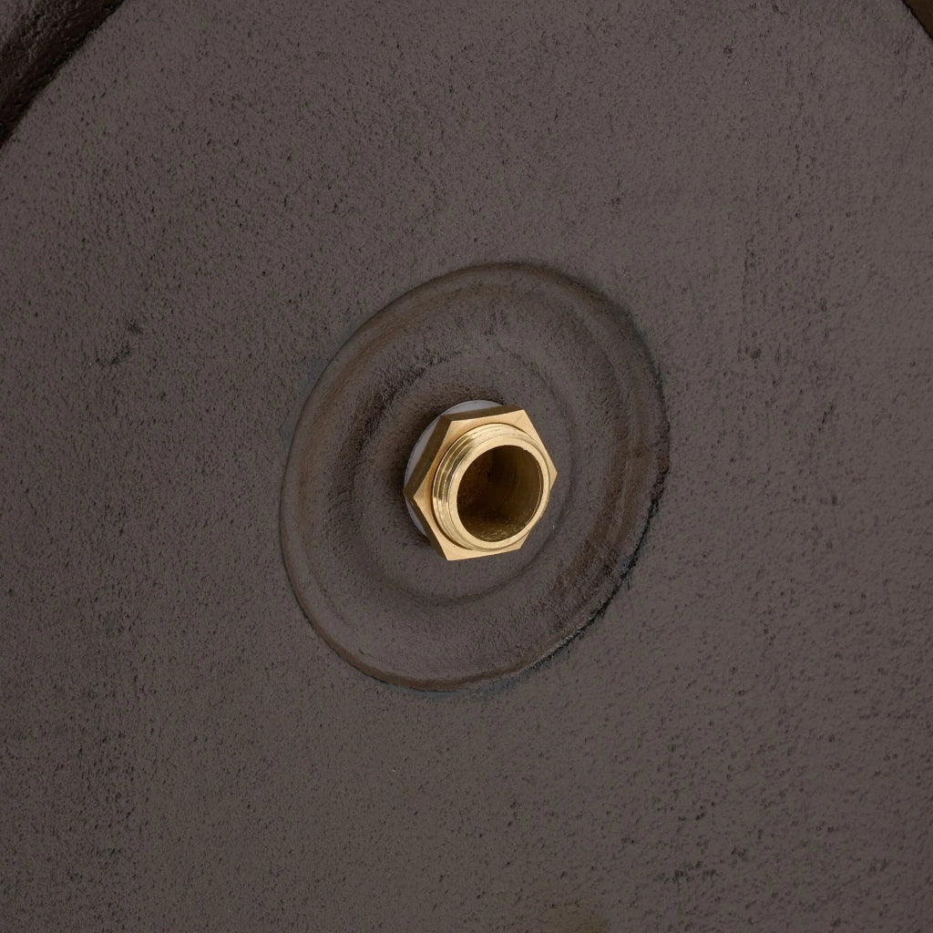 Fontana da esterno decorativa stile antico giardino 60 x 40 x 30 cm con pratico rubinetto in alluminio fuso 13_0015662